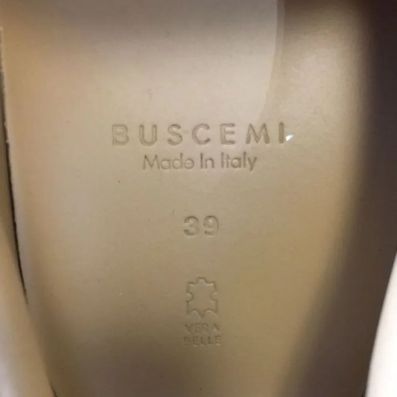 Buscemi Blue Leather Velvet Slip On Sneakers Womens 39 9 Shoes Mens 6 Designer - Picture 9 of 13